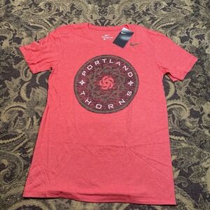 Nike Portland Thorns Core Men's NWSL T-Shirt Heather Red Size Small New